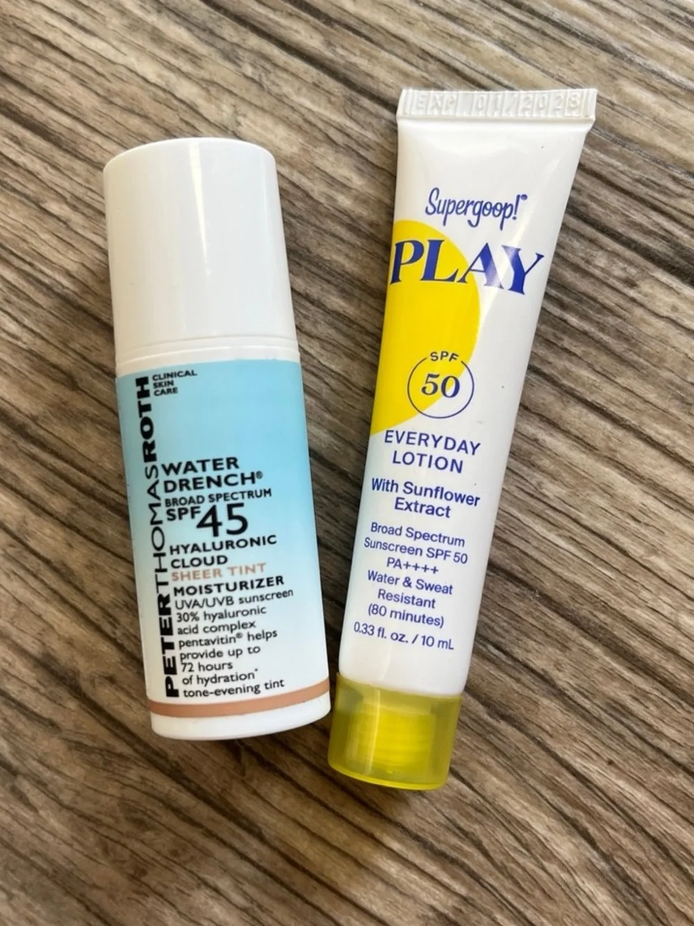 4pc Sunscreen Travel Bundle Set - Peter Thomas Roth, Shiseido, Supergoop, Murad